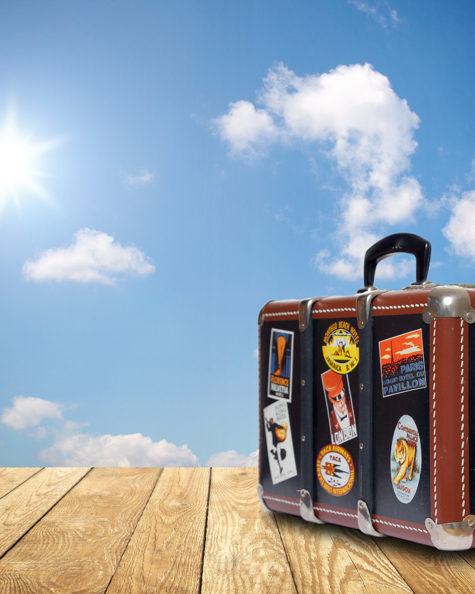 Mit dem Koffer in den Urlaub Mit dem Koffer in den Urlaub